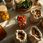 Astuces de conservation des fruits et légumes sur un plan de travail
