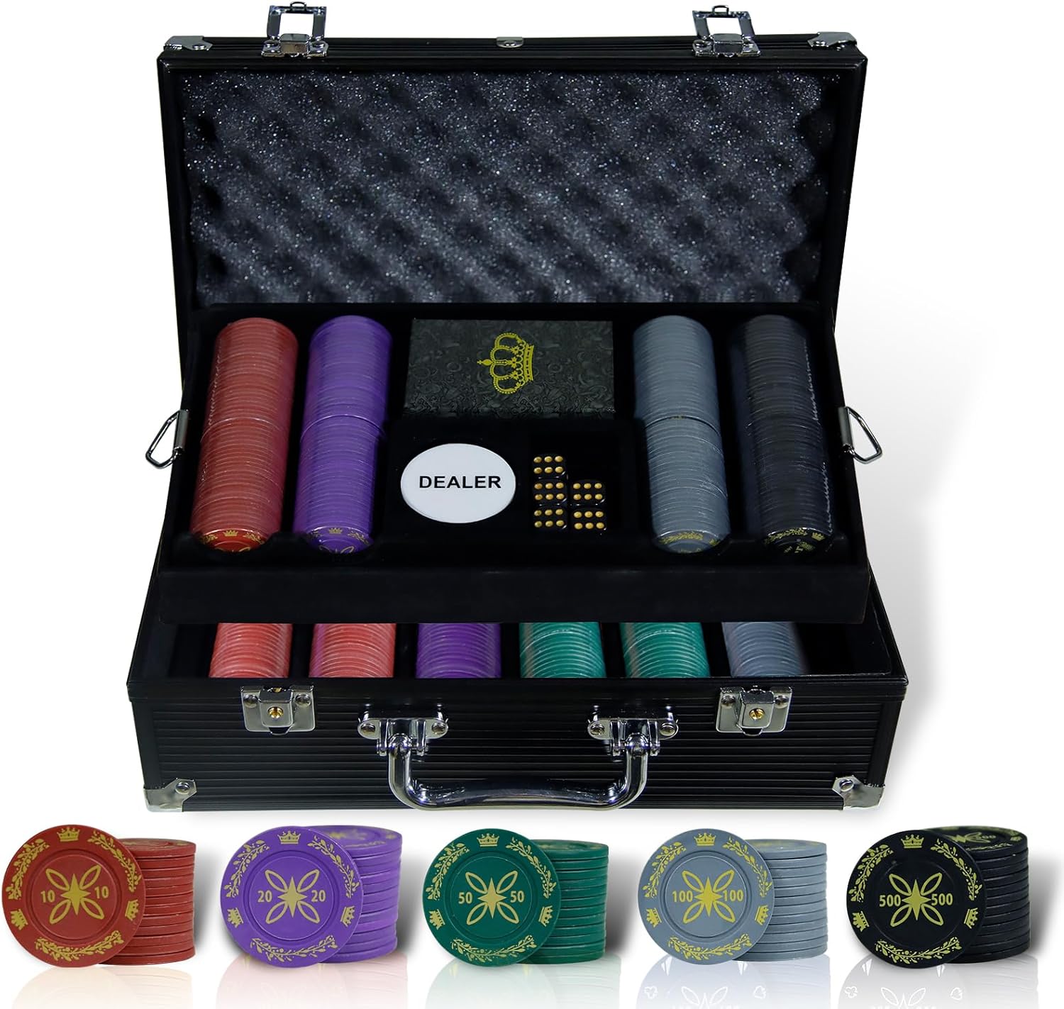 malette de poker cclife 500 jetons