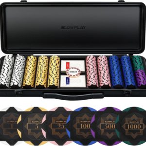Malette de poker haut de gamme slowplay nash deluxe 500 jetons argile