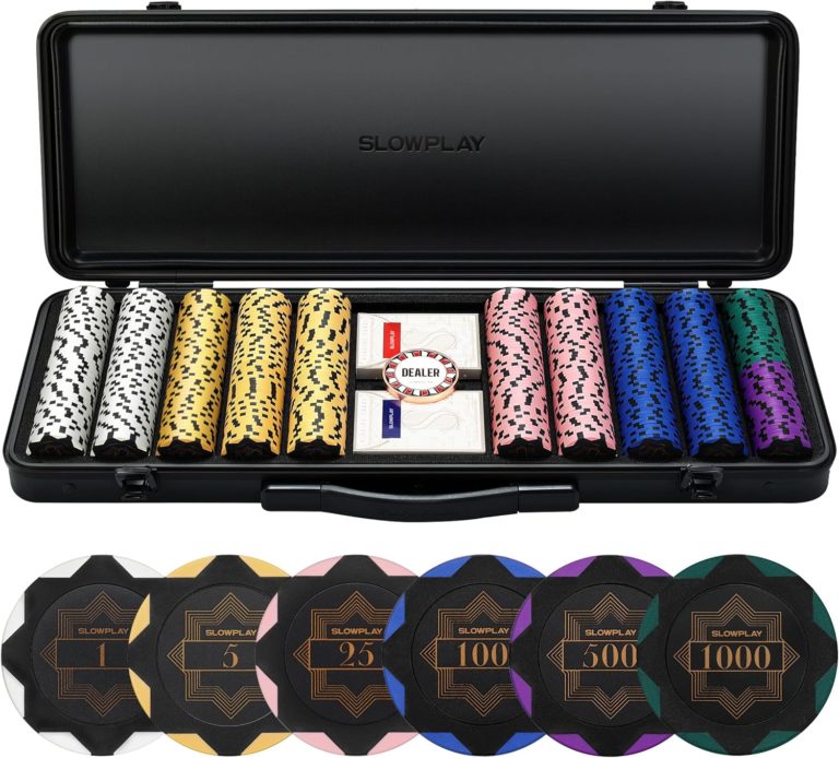 Malette de poker haut de gamme slowplay nash deluxe 500 jetons argile