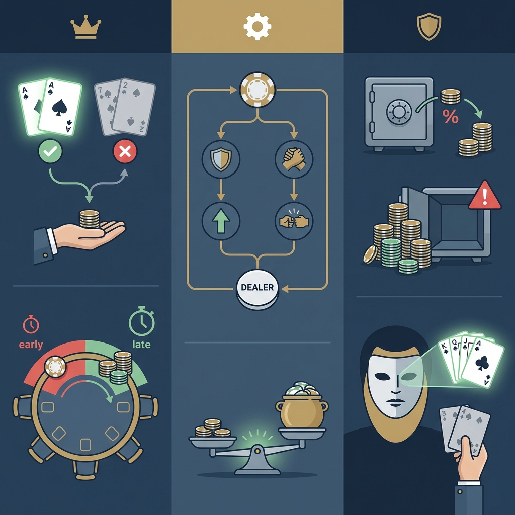Infographie stratégie poker débutant