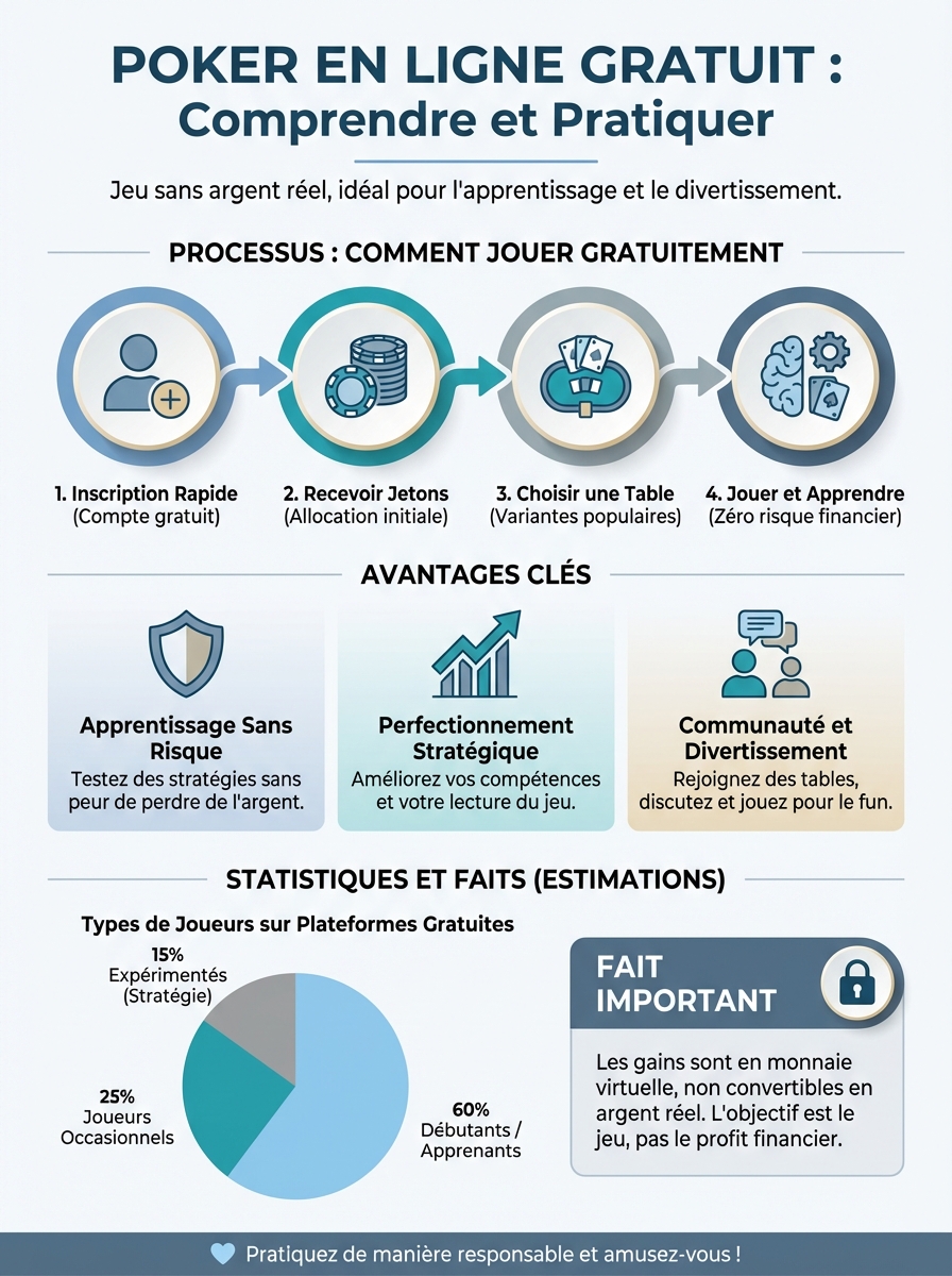Infographie poker en ligne gratuit