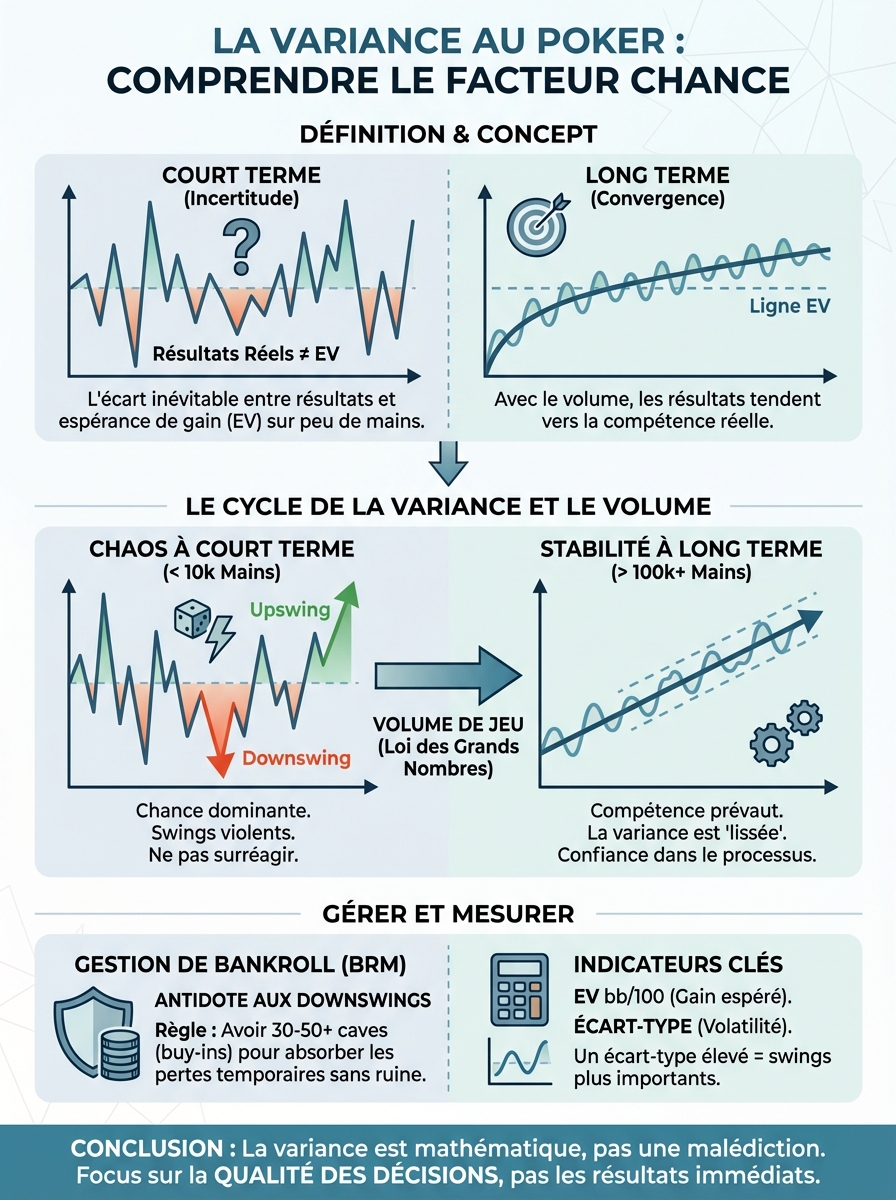 Infographie variance poker